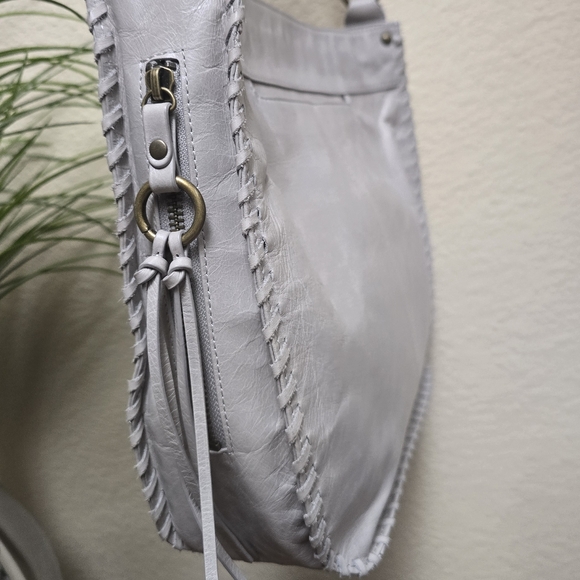 Gray Hobo Leather Shoulder Bag - Picture 14 of 14